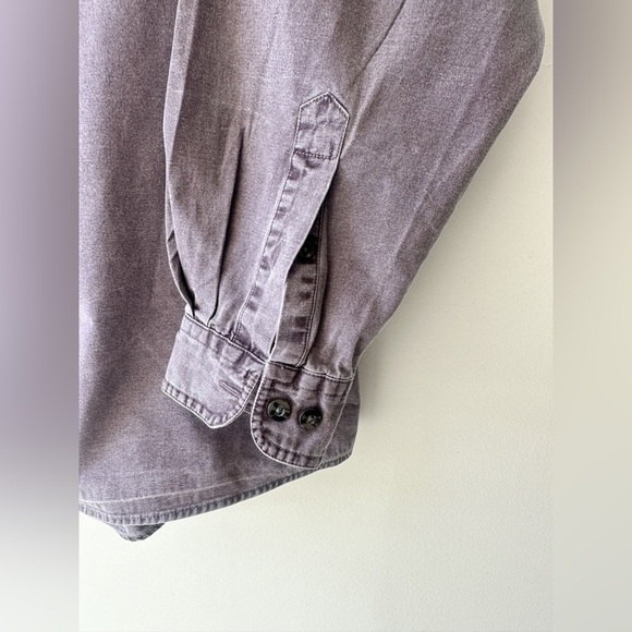 Windriver Denim Collared Button Down Shirt - Purplish Grey - Size XL - Picture 3 of 8
